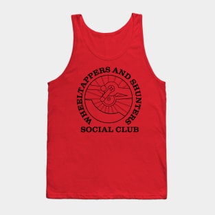 Wheeltappers and Shunters Social Club logo (black) Tank Top